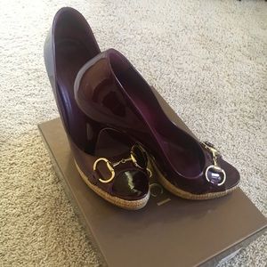 Authentic Gucci Heels Peep Toe Pump